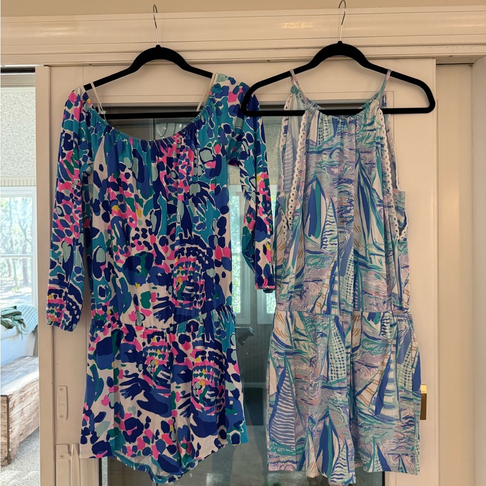 Two Lilly Pulitzer Rompers. $20 for both